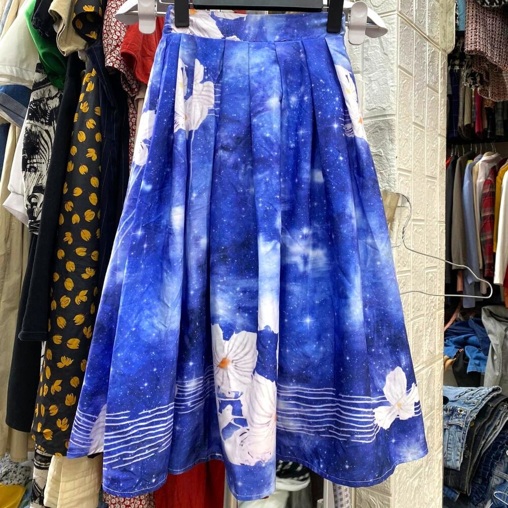Stunning Galaxy Print Skirt